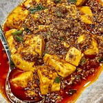 かつぎや - 締めは麻婆豆腐です　5辛ははっきり辛いけど甘味もあって旨い
