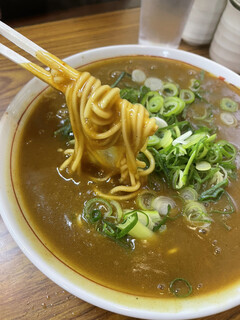 京一 - 中細ストレート麺にたっぷりの九条ねぎ！