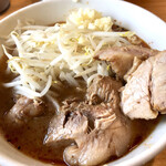 ラーメン二郎 - 『つけ麺(ニンニク)』　つけ汁アップ