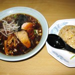 chuukaryouritairiku - 船橋セット（ラーメン+半チャーハン）