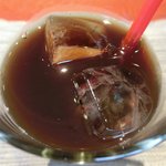 コントワール ミサゴ - 蝦夷鹿のラザニア＆サラダプレート 1100円 のアイスコーヒー