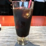 コントワール ミサゴ - 蝦夷鹿のラザニア＆サラダプレート 1100円 のアイスコーヒー