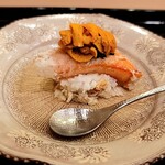 馬車道 大かわ - 毛蟹とウニ