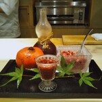 銀座 よし澤 - ざくろのジュース