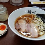 Menshin - 醤油らーめん+半熟煮玉子