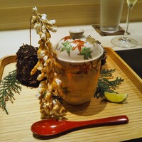 銀座 よし澤 - 先付　松茸のお粥