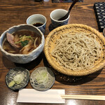 蕎麦小路 さわらび - ①鴨汁せいろ