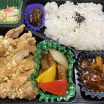 友心 - 【週替わりの中華弁当】油淋鶏、酢豚、麻婆豆腐