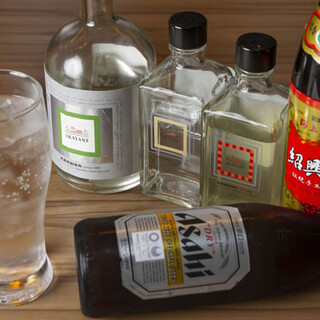 We have a wide variety of shochu and highballs. You can also keep the bottle.
