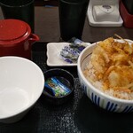 なか卯 - かき揚げ丼 茶漬けセット