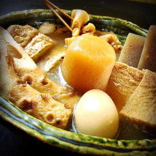 大将自慢の【げんこつ大根】しじみ出汁おでんはハーフサイズも◎