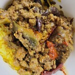 SPICY CURRY 魯珈 - 羊肉麻婆茄子咖喱＋シビ増し＋自家製スパイス辣油