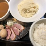 鴨出汁中華蕎麦 麺屋yoshiki - 鴨出汁手揉みカレーつけ蕎麦＋小ライス