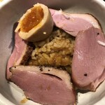 鴨出汁中華蕎麦 麺屋yoshiki - 鴨出汁手揉みカレーつけ蕎麦＋小ライス