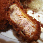 とんかつ ひのや - 一口にんにくかつ定食（2コ）950円