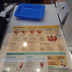 デザート王国 - レジ前メニュー上