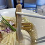 宍道湖しじみ中華蕎麦 琥珀 - 【2021.9.21】材木メンマ。