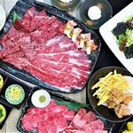 Kuroge Wagyuu Yakiniku Bi-Fa-Zu - 集コース(※画像は4人前)