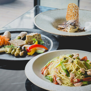 定期的に変わる、選べるパスタランチ