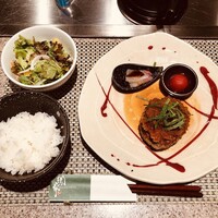 鉄板ダイニング織部 - 自家製ハンバーグセット　和風おろしソース　1000円