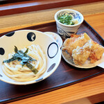 ぶっかけ冷、かしわ天