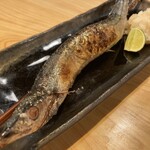 神楽坂うお輝 - 原始焼き秋刀魚