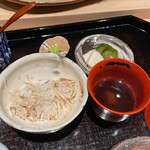 ぬま田 - 松茸ご飯、香の物、味噌汁