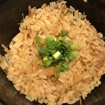 麺屋一燈 - 干し貝柱のバター醤油炊き込みご飯