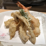 鮨 天使 - 天麩羅盛合せ