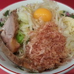 赤ひげラーメン - 780円『まぜそば』 (無料トッピング：野菜多め ニンニク)2012.11