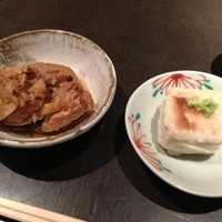 うち山 - 鯛のあら炊きと焼きごま豆腐