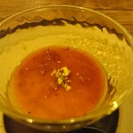 町家フレンチ プランセス メゾン - カボチャのフラン トリュフソース アップ