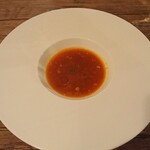 町家フレンチ プランセス メゾン - サフラン風味 魚介出汁のスープ