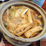 めん処すずき - 油揚げもジュワ〜熱い〜卵が見えてない、、、