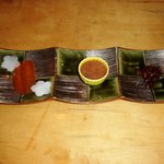 うなぎ亭 友栄 - つまみ三点（からすみ、このわた、行者にんにく）