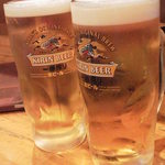 すし旬 - とりあえずビール並べます（＾＾