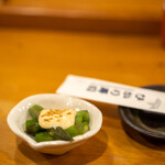 光寿司 - 2021.10 お通し（170円）アスパラマヨネーズ