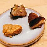 おかめ寿司 - ⑧鰹・あん肝・タコ柔らか煮