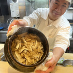 四谷 うえ村 - これでもかこれでもかって松茸の土鍋ごはーん♡！