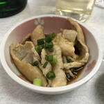ゆたか食堂 - 鶏皮ポン酢