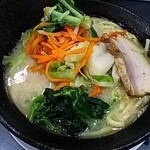 横浜家系源家らーめん - 塩野菜ラーメン