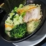 横浜家系源家らーめん - 醤油野菜ラーメン