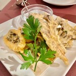 Osteria Austro - 2021.9.  秋ハモと『香茸』『天然舞茸』信州野菜のフリット