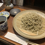 蕎麦切り 春のすけ - しずく　自家発芽そば⇒鹿追町牡丹蕎麦天日干し新そば＋摩周産キタノマシュウ新そば玄挽き