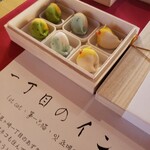 御菓子司 福来雀 あずき宿 - 見本「一丁目のインコ」