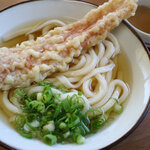 谷本うどん - かけ170円＋ちく天80円