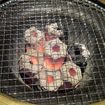 Amiyakitei - 真っ赤に燃えた炭がお肉を待っています♪