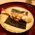 多仁本 - 天むす風手巻き天麩羅　御飯にも旨いタレ！