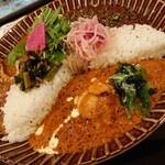 路地裏キッチン ヨネモンカレー - ３種あいがけカレー