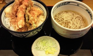 Tendon Tenya - '12/11/29 天丼・小そばセット（700円）